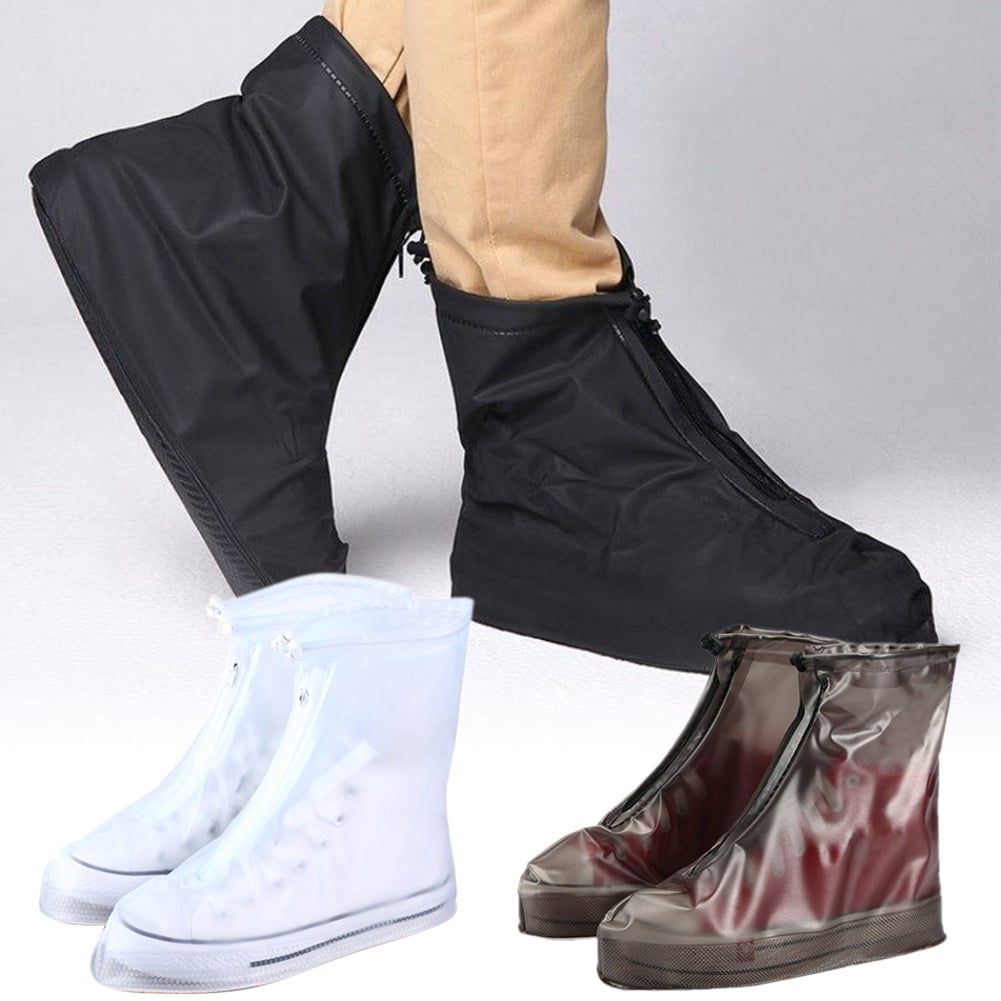 Anti Slip Waterproof Rain Boot Shoes Cover Men Women Cycle Flat Overshoes Gear T 