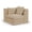 Beige, variant on Bowery Hill Contemporary Brown Chenille Fabric Corner Modular Chair