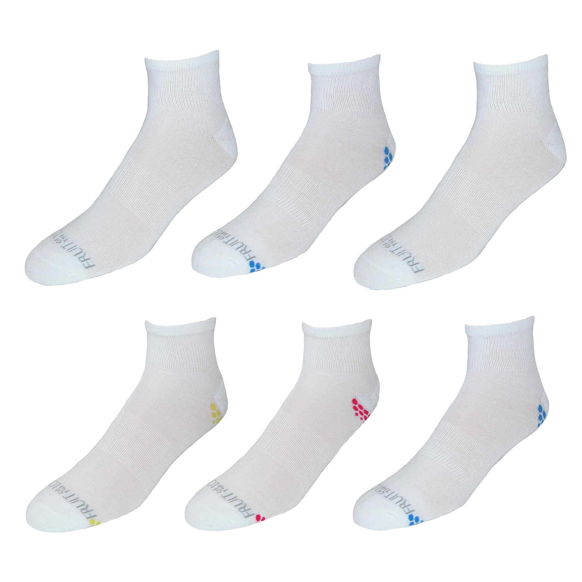 Fruit of the Loom Women's Extended Size Ankle Socks (6 Pair Pack