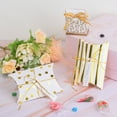 thumbnail image 5 of Unique Bargains Candy Boxes, 100 Pcs Wedding Gift Boxes Paper Box with Ribbon 3.3 x 2.6 Inch for Gift Wrap Wedding, Silver Tone, 5 of 5