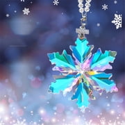 Annual Edition Christmas Snowflake Ornament,Crystal Christmas Ornaments 2025,Crystal Ornament for Christma Tree,Beautiful Ornaments for Women Girls