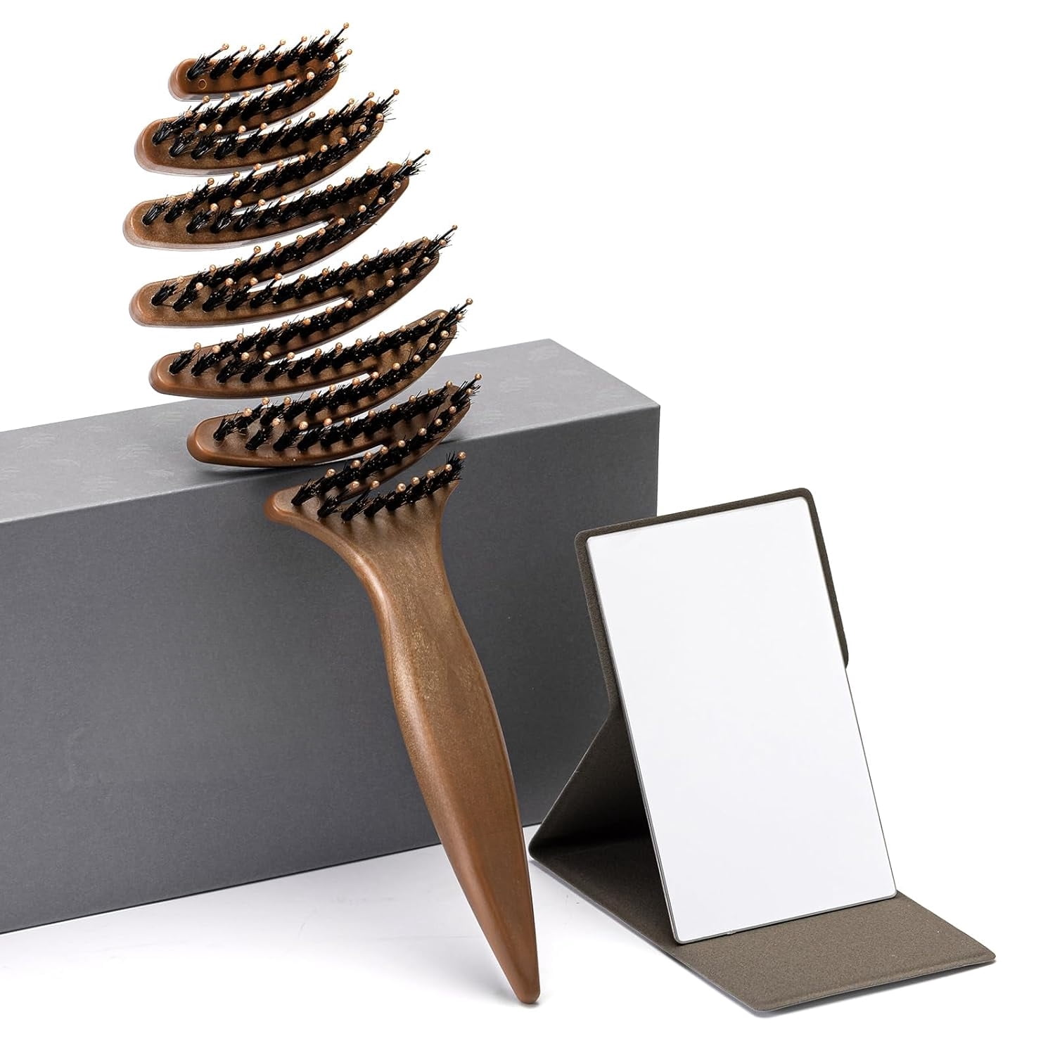 Gentle Scalp Massage Boar Bristle Hair Brush for Fine Hair, Ultimate Smoothing Vented Detangler Wet Brush for Women – A Great Gift