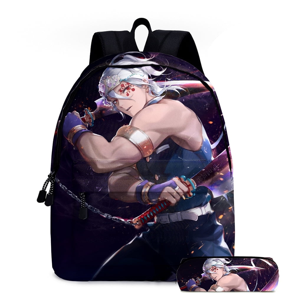Cartoon School Bag 3D Print Bookbag Animated Shoulder Bag Casual Anime Backpack Demon Slayer Tanjirou Nezuko Daypack Cosplay Backpacks School Back Pack for Wome Best Gifts For Children Ki Walmart
