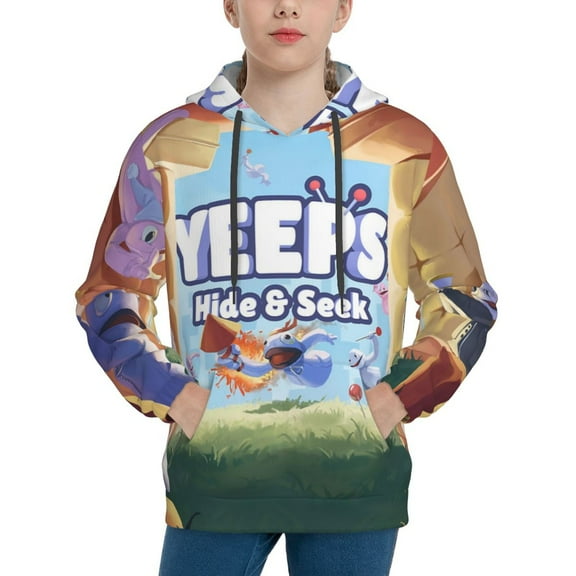Yeeps Hide and Seek Hoodies Sweatshirts Long Sleeve Sweaters Outfits Pullover Clothes Boys Girls Top