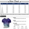 thumbnail image 3 of European And American Round Neck Casual Colorful Style Printed Short Sleeved T-shirt Top XL, 3 of 5