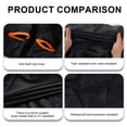 thumbnail image 5 of XiongXiong Bike Cover Waterproof, 420D Bicycle Cover Anti Dust Rain Snow UV, for Mountain, Road & Heavy Duty Bikes with Lockholes & Storage Bag, Black, 5 of 7