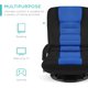 thumbnail image 4 of Songqin Swivel Gaming Chair 360 Degree Multipurpose Floor Chair Rocker for TV, Reading, Playing Video Games w/Lumbar Support, Armrest Handles, Adjustable Foldable Backrest - Black/Blue, 4 of 14