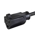 thumbnail image 3 of Monoprice Extension Cord - 10 Feet - Black | NEMA 5-15P to NEMA 5-15R, 18AWG, 10A, SVT, 120V, 3 of 6