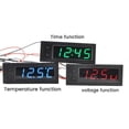 thumbnail image 5 of Car Clock Universal Automotive Digital Clock Green, 5 of 5