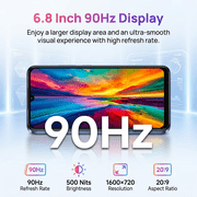 Unlocked Cell Phone 5G Smartphone OUKITEL C6 24GB(8+16expansion)+256GB 5150mAh Battery 50MP+5MP Mobile Phone for Urban Elites Daily Use