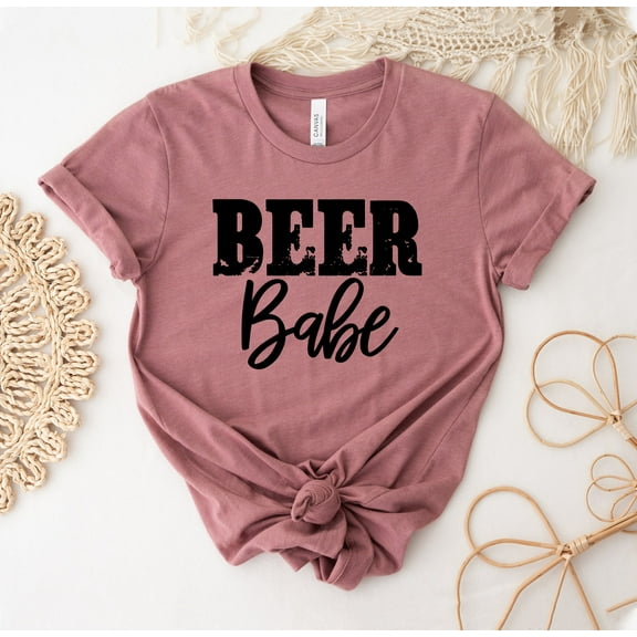 Beer Babe T-shirt Drink Shirt Women Drinking Gift Lover Top Summer Party Tee Drunk Shirts Girl Funny