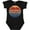 AB-Black, variant on Inktastic Lake Erie Distressed Retro Sunset Boys or Girls Baby Bodysuit