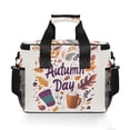 thumbnail image 7 of FORMRS Insulated Cooler Bag 24 Cans Capacity Soft Leakproof Lunch Box with Side Pockets, Warm Autumn Day, 7 of 7
