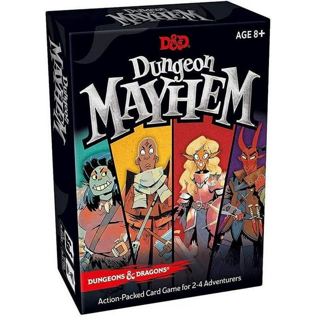 Dungeon Mayhem | Dungeons & Dragons Card Game | 2–4 Players, 120 Cards