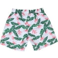 thumbnail image 3 of Jinhomg Beach Swimsuit for Men 2025 Trendy Tropical Hawaiian Floral Print Swim Trunks Lightweight Comfy Elastic Drawstring Waist Board Shorts 90 off Clearance Sale Green XL, 3 of 4