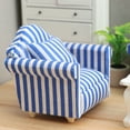 thumbnail image 3 of Soumake 1:12 Dollhouse Sofa Realistic Decorative Wooden Miniature Furniture Sofa Model Living Room Accessories for Micro Landscape, 3 of 5