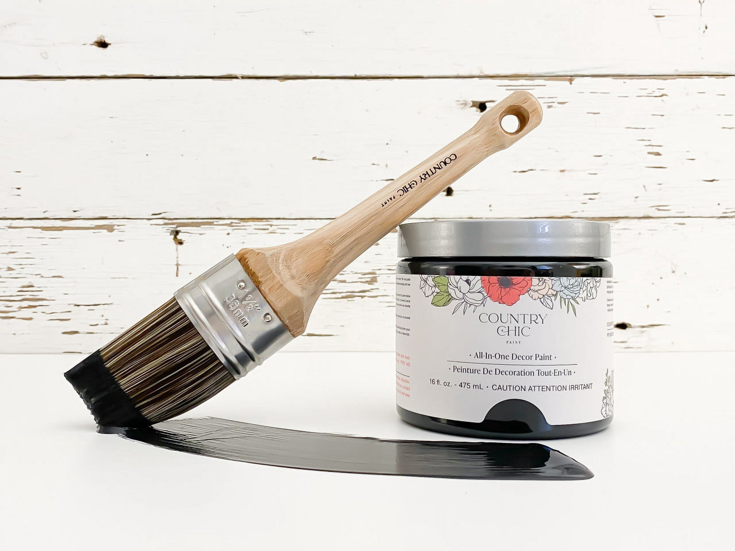 Country Chic Chalk Style Paint for Furniture, Liquorice, 16 fl oz