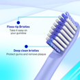 thumbnail image 4 of Têtes de Brosse à Dents Shiyou Compatibles avec Colgate Hum - Têtes de Brosse Compatibles avec Brosse à Dents Électrique Intelligente Connectée Hum, 8 Unités, Bleu, 4 of 4