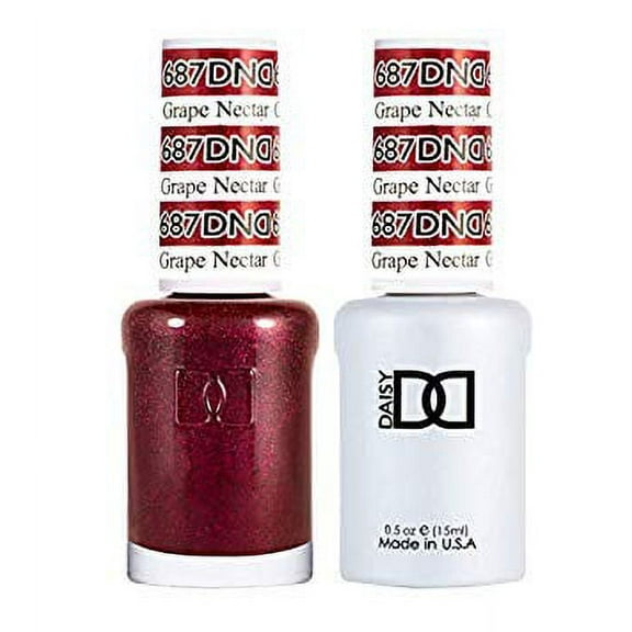 DND Nail Polish Gel & Matching Lacquer Set - 687 GRAPE NECTAR