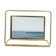 thumbnail image 1 of Colección de marcos de fotos de vidrio, marco de fotos flotante de metal fino para bodas, Horizontal Dorado, 1 of 9