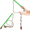 thumbnail image 4 of Dog Flirt Pole Toy Dog Teaser Rod Pet Teasing Flirt Toy with Chewing Rope for Small Medium Large Dogs Outdoor Playing Training, 4 of 7