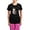 With Pink Pant, variant on CafePress - Cherry Blossom Geisha Kitty Pajamas - Women's Short Sleeve Print T-Shirt and Pants Dark Cotton Pajama Set