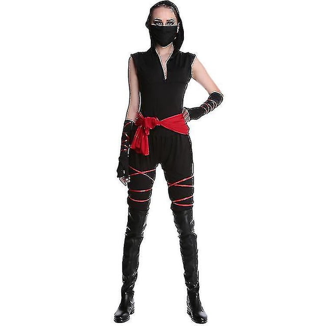 Mujeres Ninja Cosplay Mujer Samurai Disfraz de Halloween Ninja Etapa Juego Uniforme-u
