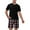 Noir Rouge, variante sur Fashnice Pyjama pour Hommes Deux Pièces Tenue de Nuit 2 Pcs Ensemble de Pyjama Ample Pyjama Tenue d'Intérieur Gris Vert 2TG