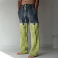 thumbnail image 2 of XINPING Summer Pants for Men 33x29 Athletic Fit Lounge Pants Breathable Pleated Slacks Summer Beach Trousers, 2 of 9