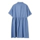 thumbnail image 4 of Vestido de mujer con cuello en V y manga media - Vestidos informales estampados para vacaciones, poliéster y algodón, tallas S-XXL, 4 of 4