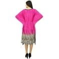 thumbnail image 2 of Bimba Womens Latest Kaftan Swimsuit Cover Up Pink Beach Caftan Knee Length Dress, 2 of 8