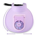 thumbnail image 4 of facefd Summer Solar Fan Hat Summer Outdoor hat For Outdoor UV Protection Purple, 4 of 9