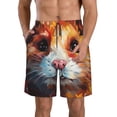 thumbnail image 1 of Fotbe Oil Painting Colorful Hamster Trajes de Baño Estampados para Hombre, Shorts de Verano de Secado Rápido, Ropa de Playa, Bañadores-XX-Large, 1 of 6