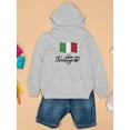 thumbnail image 3 of Buon Ferragosto Italy Flag Hoodie Juniors -Image by Shutterstock,  Small, 3 of 4