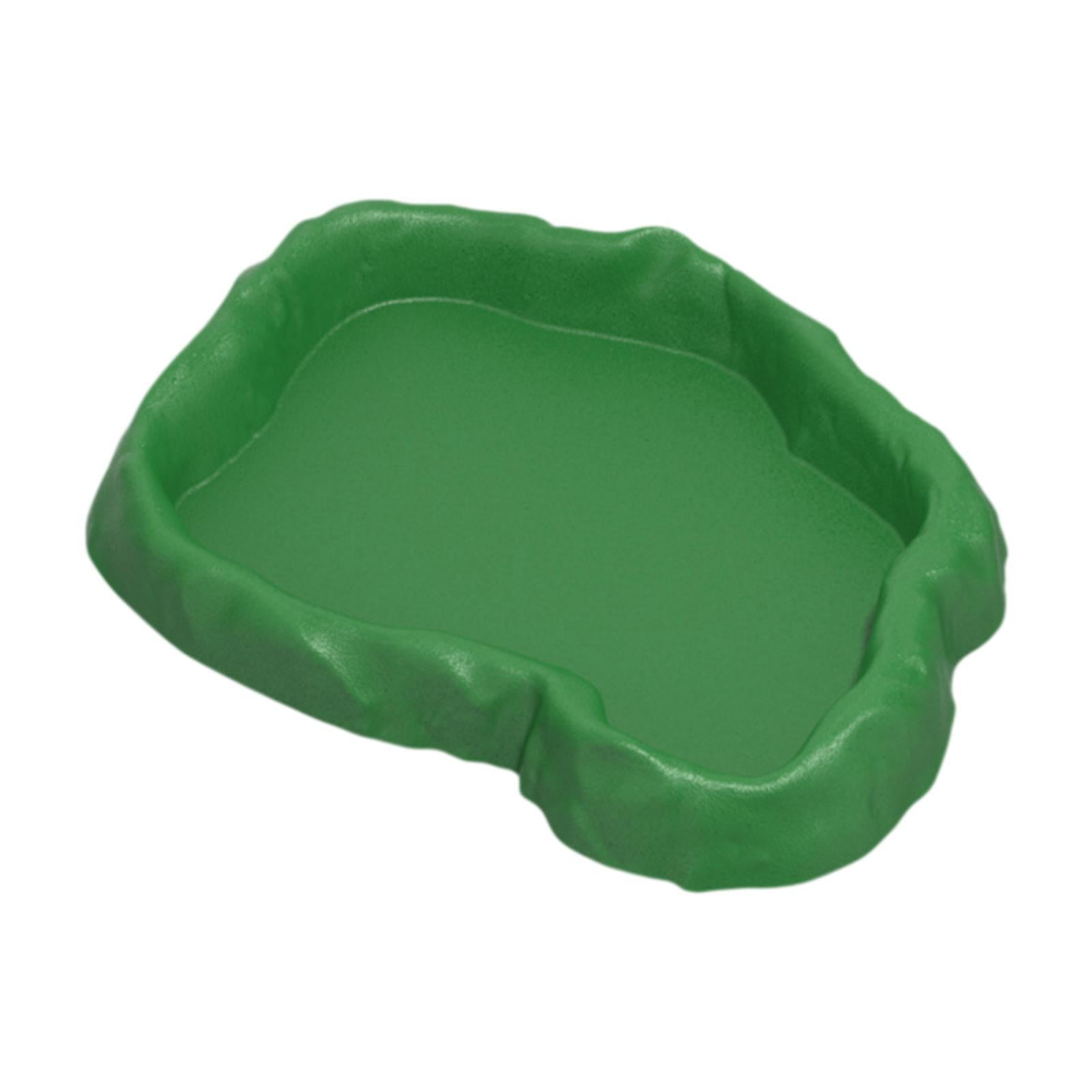 Fzaqwen Lizards Habitat Decoration Reptile Water Bowl for Snake Bearded Dragon Gecko M