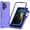 Purple, variant on TJS Phone Case for TCL NXTPAPER 70 Pro, Full Body Protective Heavy Duty Hybrid Bumper Cover (Clear)