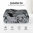 thumbnail image 6 of XMXT Throw Blankets, Animal Family Print Bed Blanket for Bedroom Sofa, 50 x 70 inches Gray, 6 of 9