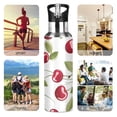 thumbnail image 5 of OREZI Stainless Steel Water Bottle Beautiful Cherry Fruits 34oz/1000ml Double Wall Vacuum Insulation Leakproof for Sports Travel, 5 of 9