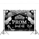 thumbnail image 2 of Fondo de fotografía personalizado para despedida de graduación de 2024, corona negra y plateada, fondo de felicitaciones para la graduación de la clase de 2024, decoraciones para la noche de, 2 of 7