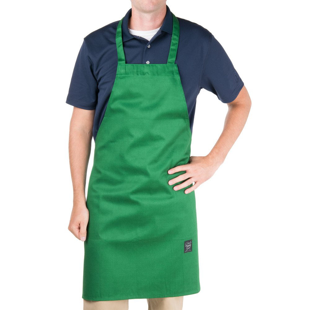 Bib Front  Bar Aprons  Black Poly Cotton in stock 