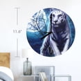 thumbnail image 2 of Wall Clock Artwork - Personalized Animal Clocks 11.6" -  Moon Tiger, 2 of 5