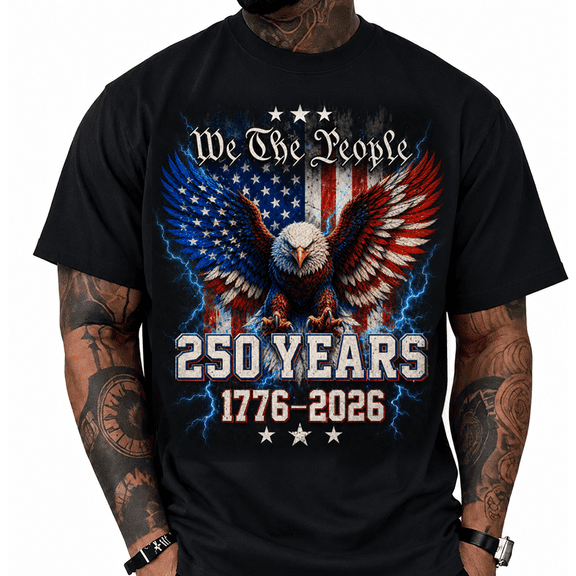 250th Anniversary Mens Patriotic T Shirts USA Flag Retro 1776-2026 Graphic Tee for Men Vintage Independence Day Crewneck Tshirt 8