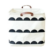 Canvas Basket Kids Toy Holder Collapsible Storage Bins Crate Woven Trash Pe Waterproof Layer Folding Child