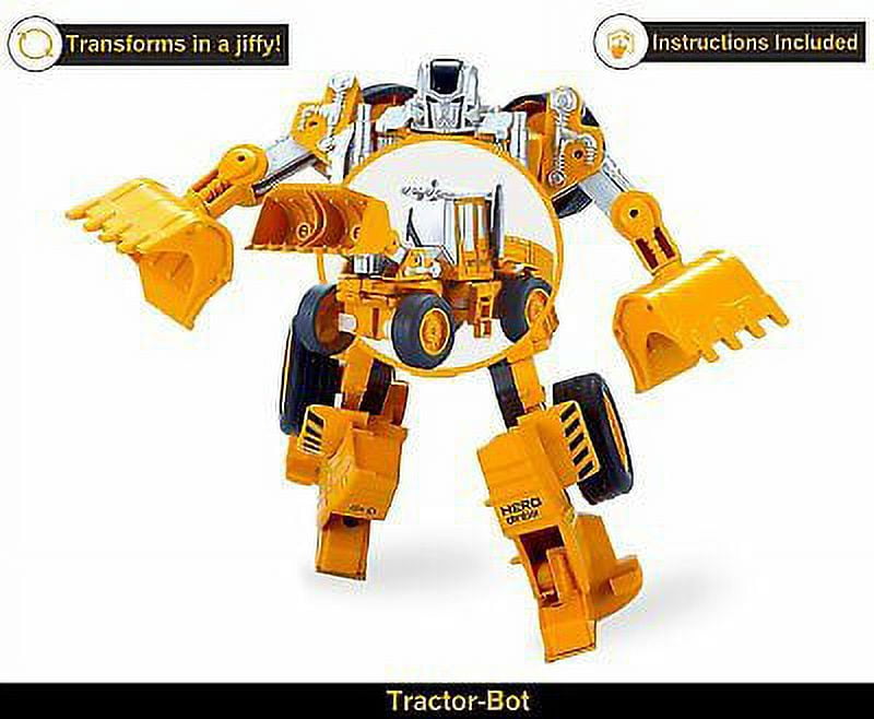5 pack TransTruck Transform Tractor Robot Action Figures Combine into 1 Giant Robot