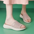 thumbnail image 4 of Pink Women'S Stylish Footwear, Fish Mouth Slippers For Home, 4 of 9
