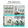 thumbnail image 6 of Window Privacy Film Green Tropical Leaves Stained Glass Window Film Decorative Sun Block Window Cover Country Summer Botanical Palm Leaf Window Clings Static Adhesive Sticker for Bathroom 29.5"x118", 6 of 7