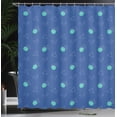 thumbnail image 3 of Ambesonne Geometric Shower Curtain, Wavy Lines Triangles Art, 69"Wx75"L, Dark Violet and Seafoam, 3 of 4