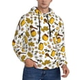thumbnail image 2 of Honeii Cute Bee Pattern Mens Hoodies Men's Loose Sleeve Sweatshirt,Pullover Hooded Sweatshirt for Men,Essentials Hoodie-4X-Large, 2 of 7