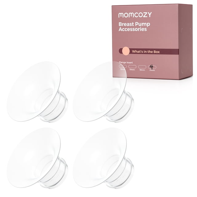 Momcozy Insertos de Brida de 21 mm, Compatibles Únicamente con Momcozy M5/M6/M9, Accesorios de Repuesto Originales, Paquete de 4