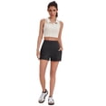 thumbnail image 6 of Pinspark Biker Shorts for Women High Rise Running Shorts Tummy Control Yoga Short with Pockets Gym Active Shorts, 6 of 6